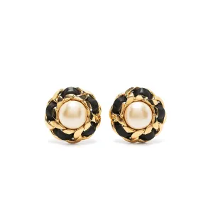 1970's Pearl Button Earrings