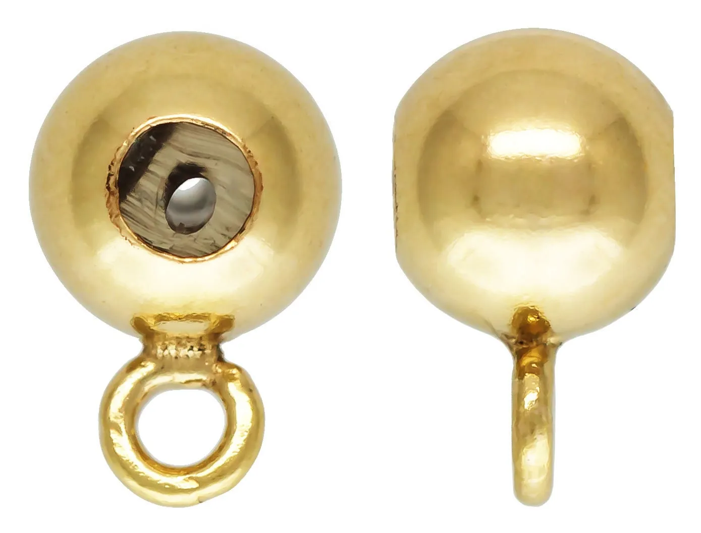 4.0mm Bead W/Closed Ring (0.5mm Silicone), 14k gold filled. Made in USA. #40047401IR