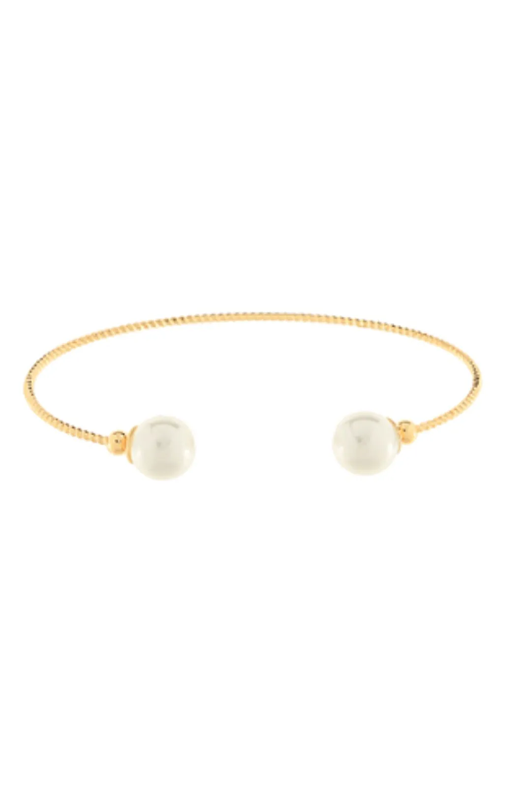 Amira Cuff Bracelet with Pearl Ends