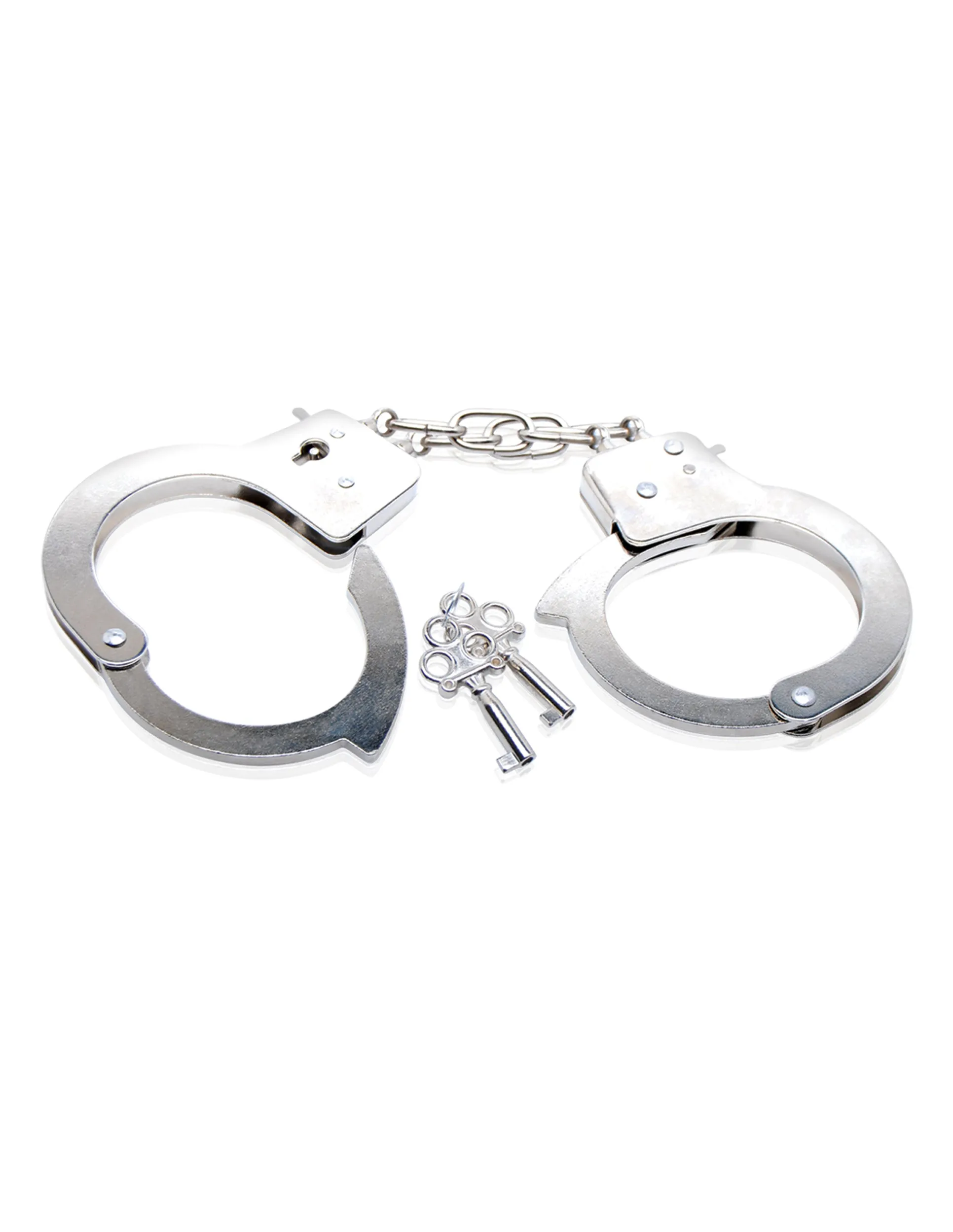 Beginner's Fun Metal Handcuffs with Quick Release Button