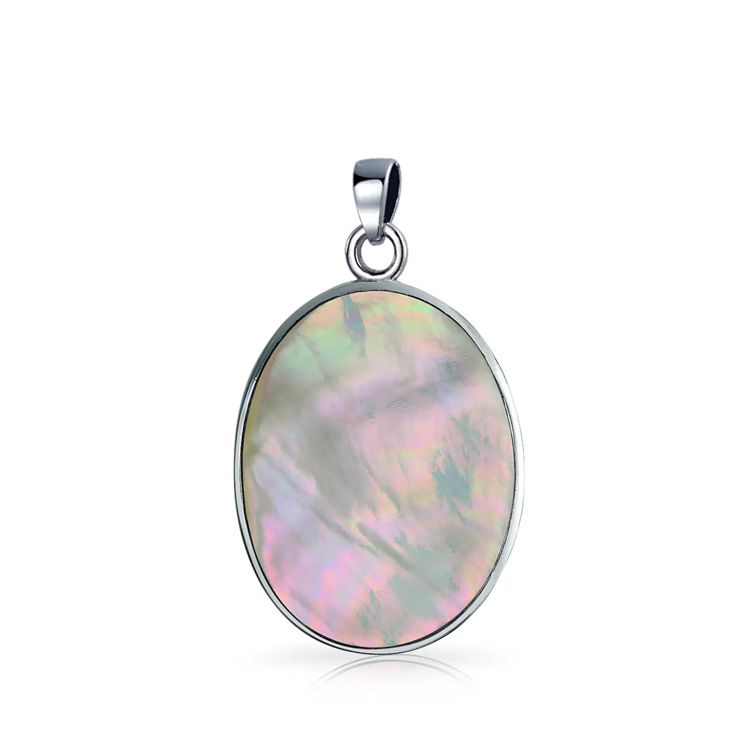 Big Tree Life Celtic Pendant Mother Oval Western Necklace .925 Silver