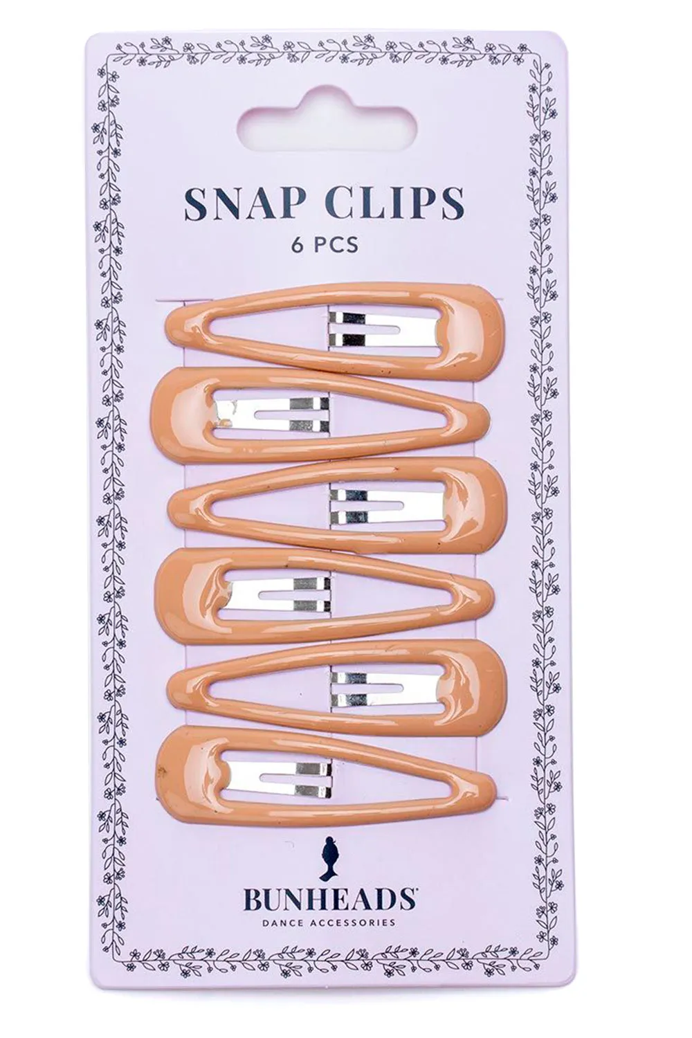 BUNHEADS BH1515 BLACK SNAP CLIPS