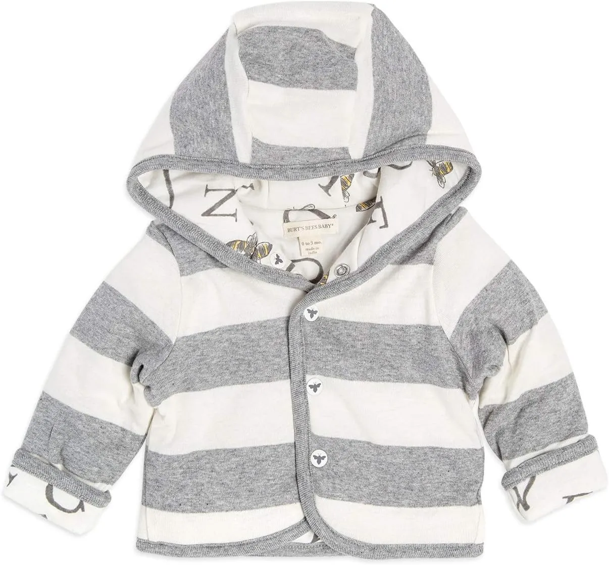 Burt's Bees Baby Baby Sweatshirts, Lightweight Zip-up Jackets Hooded Coats, Organic Cotton