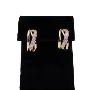 Crystal Crossover Statement Earrings