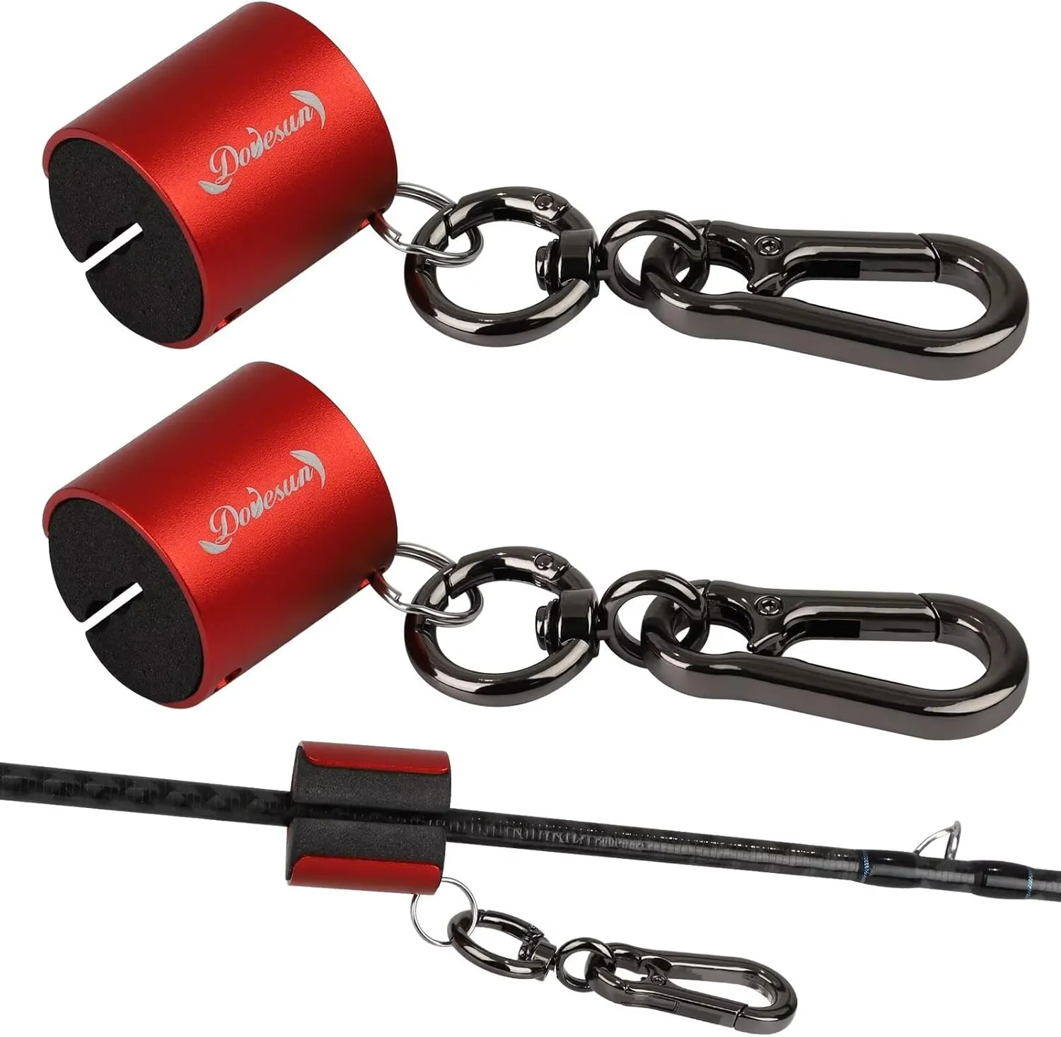 Dovesun Creek Rod Clips Wearable Fishing Rod Holder Clip Fly Fishing Pole Accessories 1PCS & 2PCS