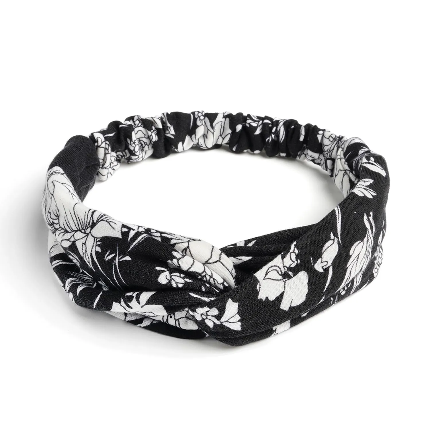 Elastic Knotted Headbands for Women Cloth Head Hair Bands for Women's Hair Non Slip Boho Wrap Twisted Hair Accessories