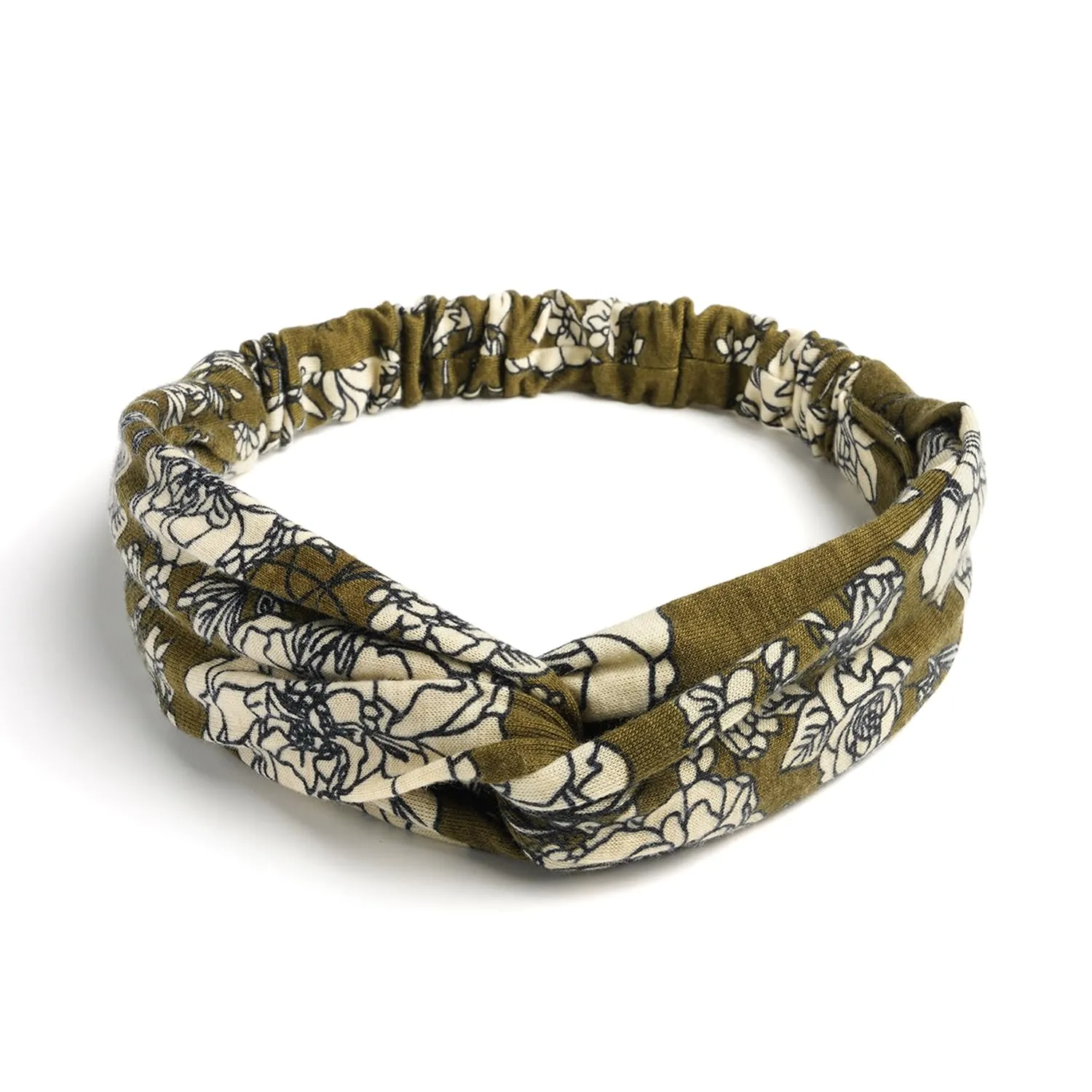 Elastic Knotted Headbands for Women Cloth Head Hair Bands for Women's Hair Non Slip Boho Wrap Twisted Hair Accessories
