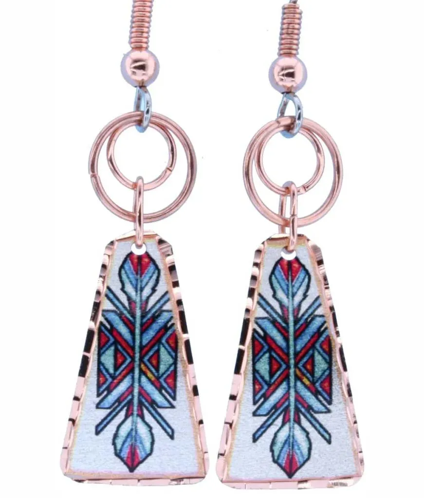 Feather Wire Earrings