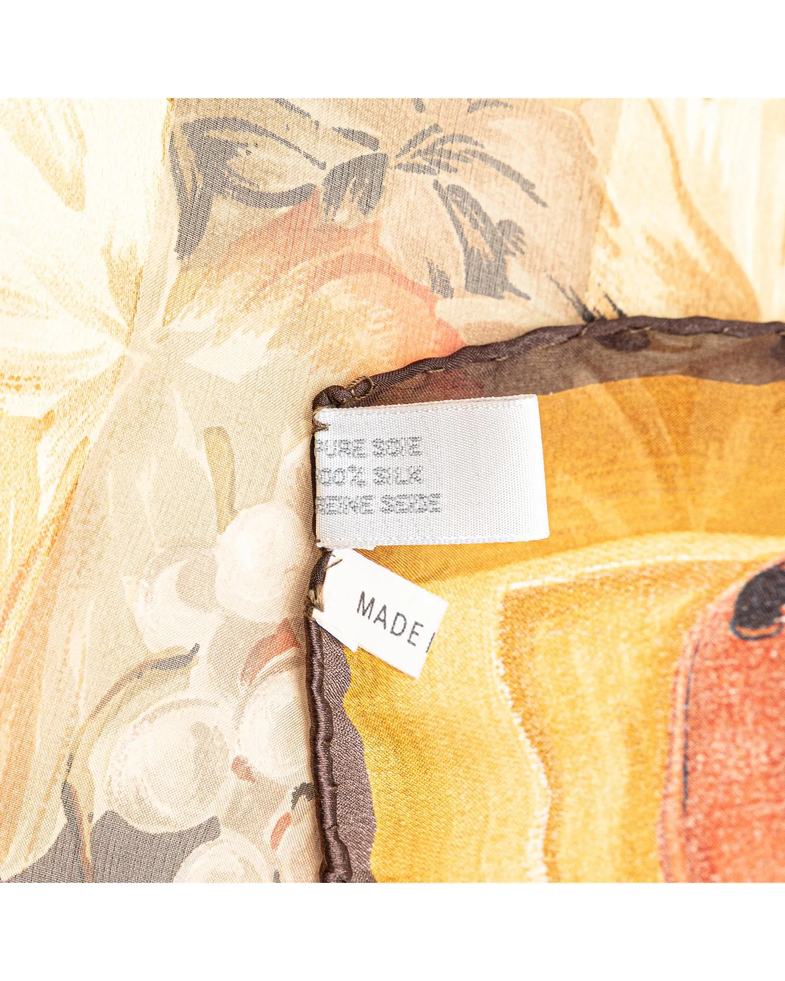 Floral Print Luxury Silk Scarf
