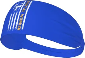 Generic Postal Worker American Flag Headbands Sports Sweatbands Non-Slip Sports Running Quick Drying Headband2, Black