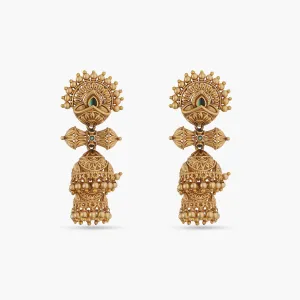 Glow Antique Jhumka Earrings