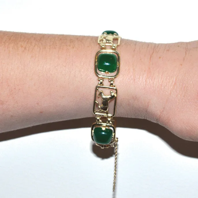 Gold Horse Link Bracelet