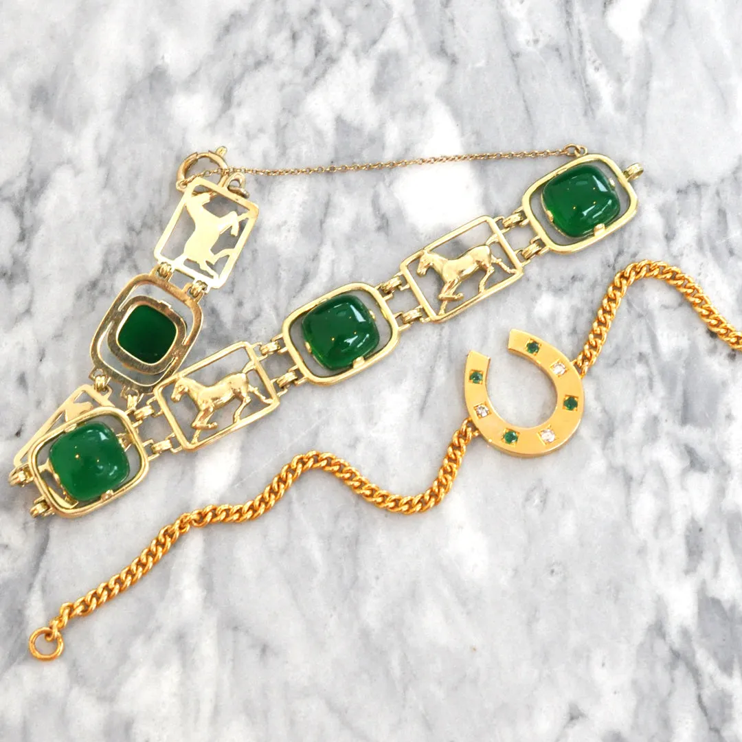 Gold Horse Link Bracelet