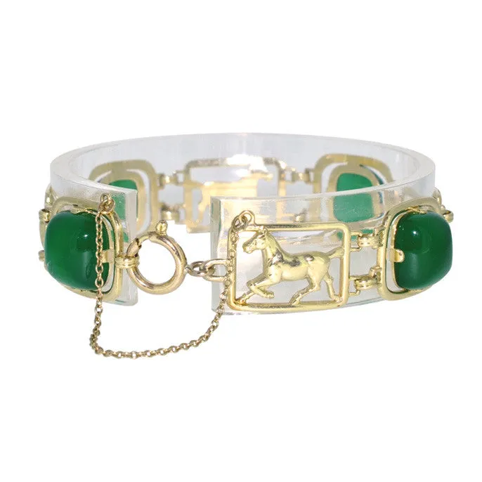 Gold Horse Link Bracelet