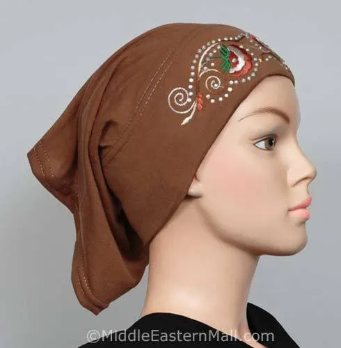 Hijab Cap Cotton with Embroidery