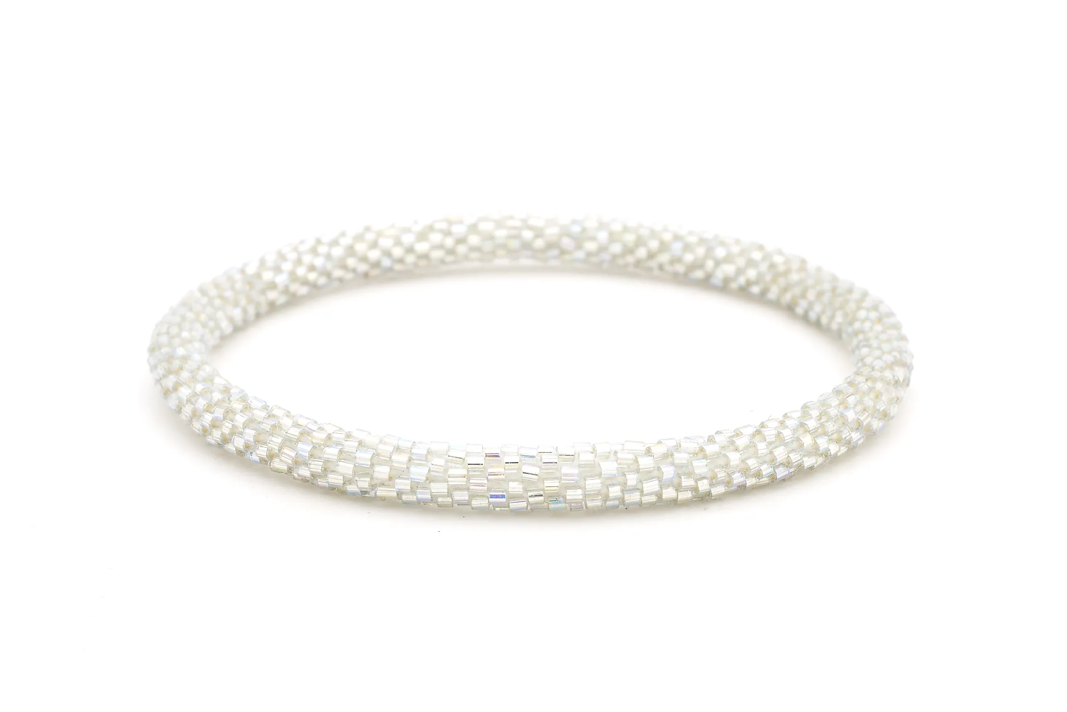 Iridescent Clear Thin Bracelet