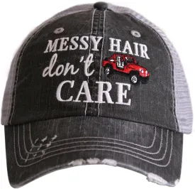 KATYDID Messy Hair Don't Care Baseball Hats Cap - Trucker Hat for Women - Stylish Cute Sun Hat