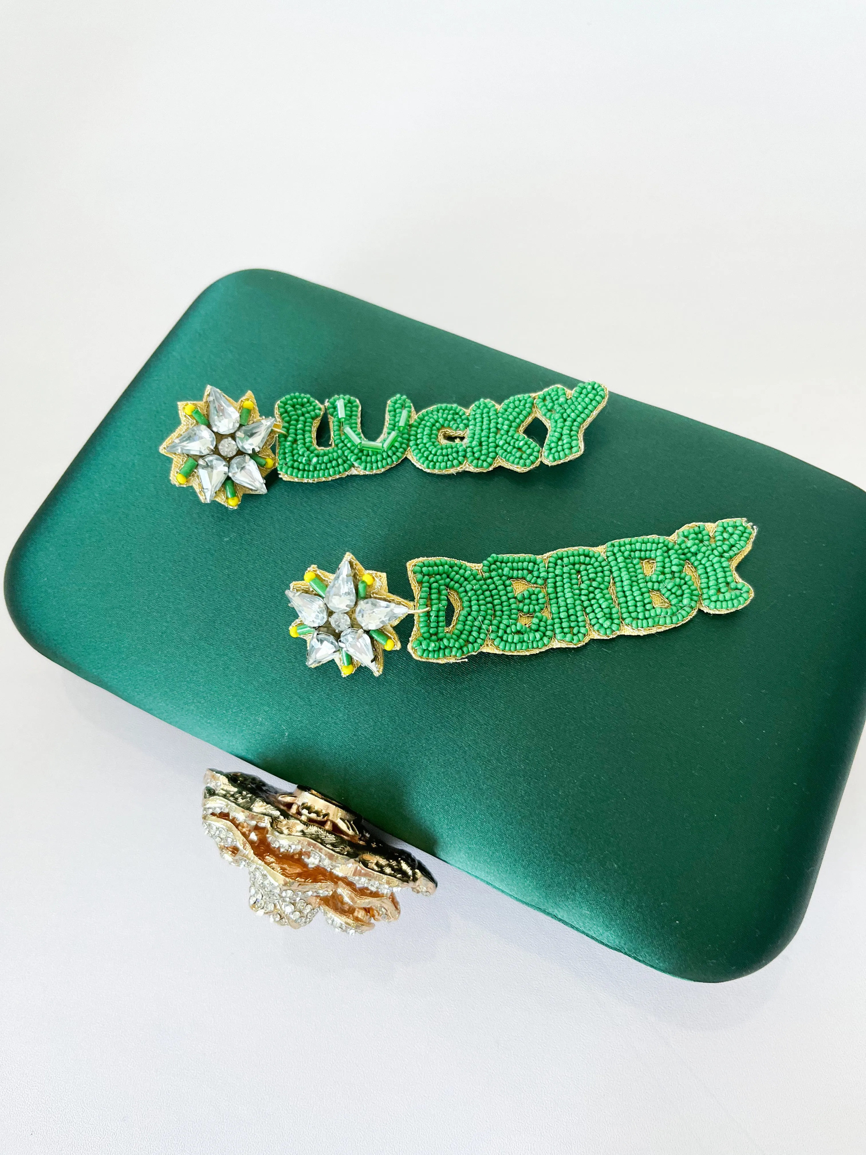 Lucky Derby Earrings - Green