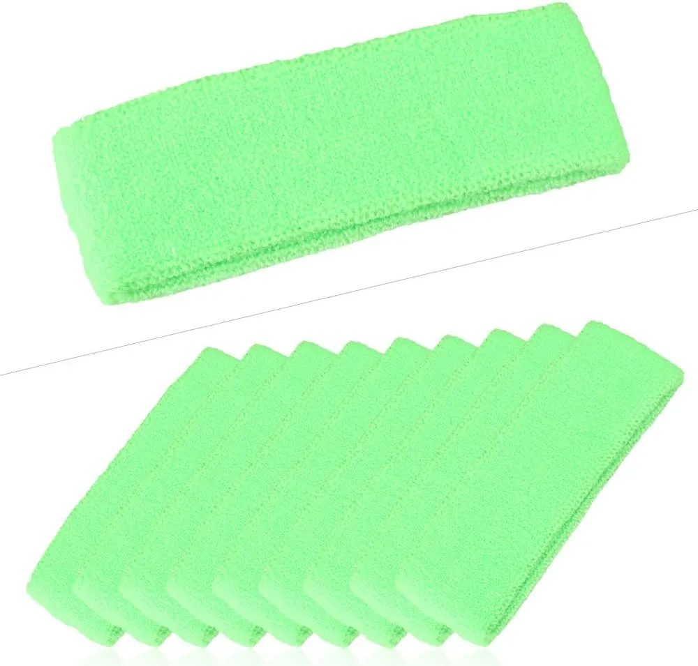 Mallofusa  10 PCS Sports Basketball Headband/Sweatband Head Sweat Band/Brace Gift Party Outdoor Activities