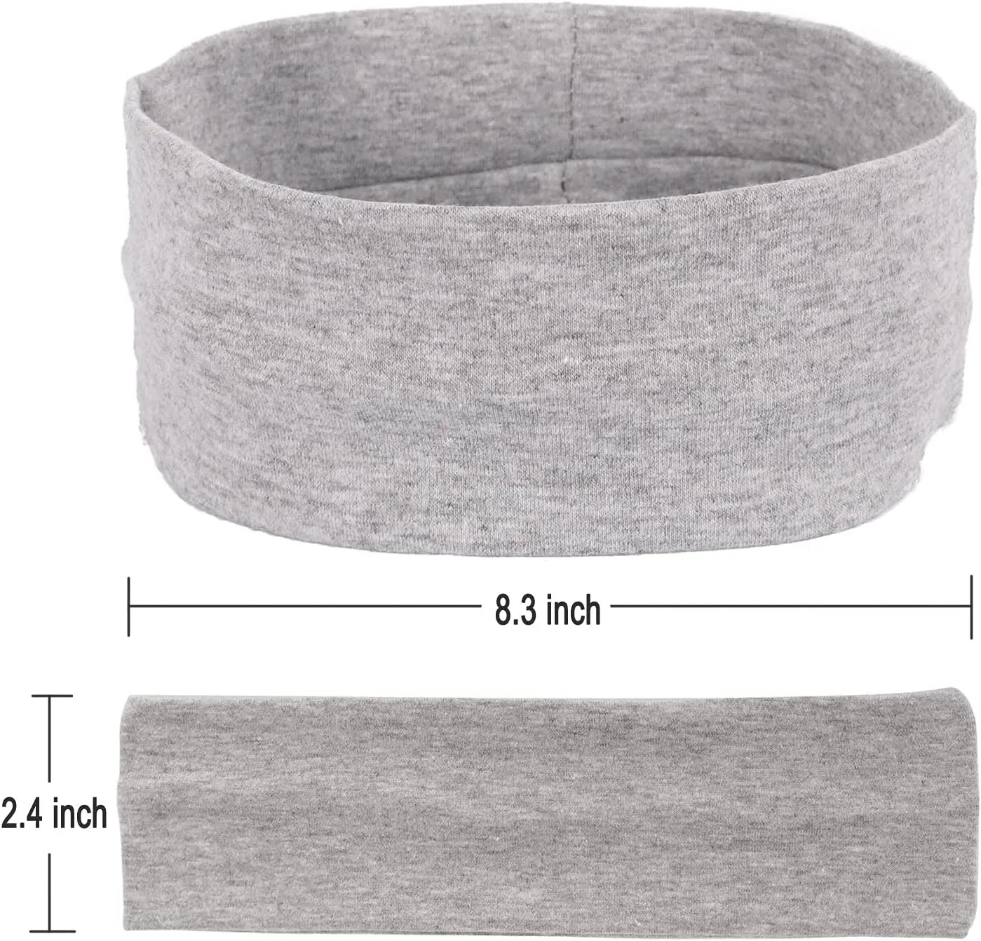 MapofBeauty 3 Pack Yoga Headbands Stretchy Cotton Head Band Hairwarp Sports Running Exercise Gym