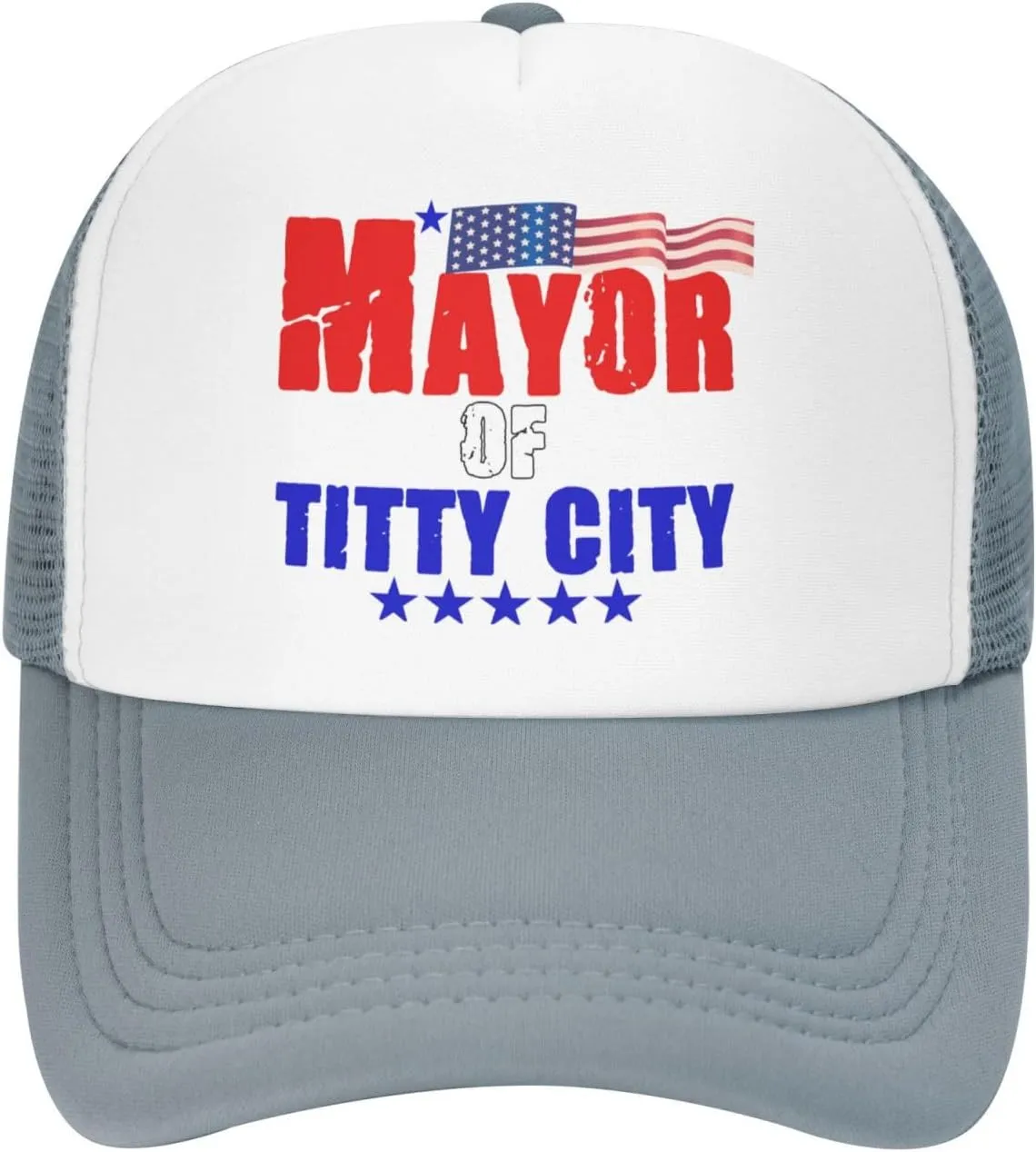 Mayor of Titty City Men's Black Adjustable Baseball Cap Vintage Dad Hat Trucker Cap