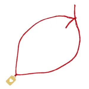 Mini Playing Card Charm Red String Bracelet
