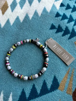 Mother Of Pearl Bracelet WIth assorted accent stones