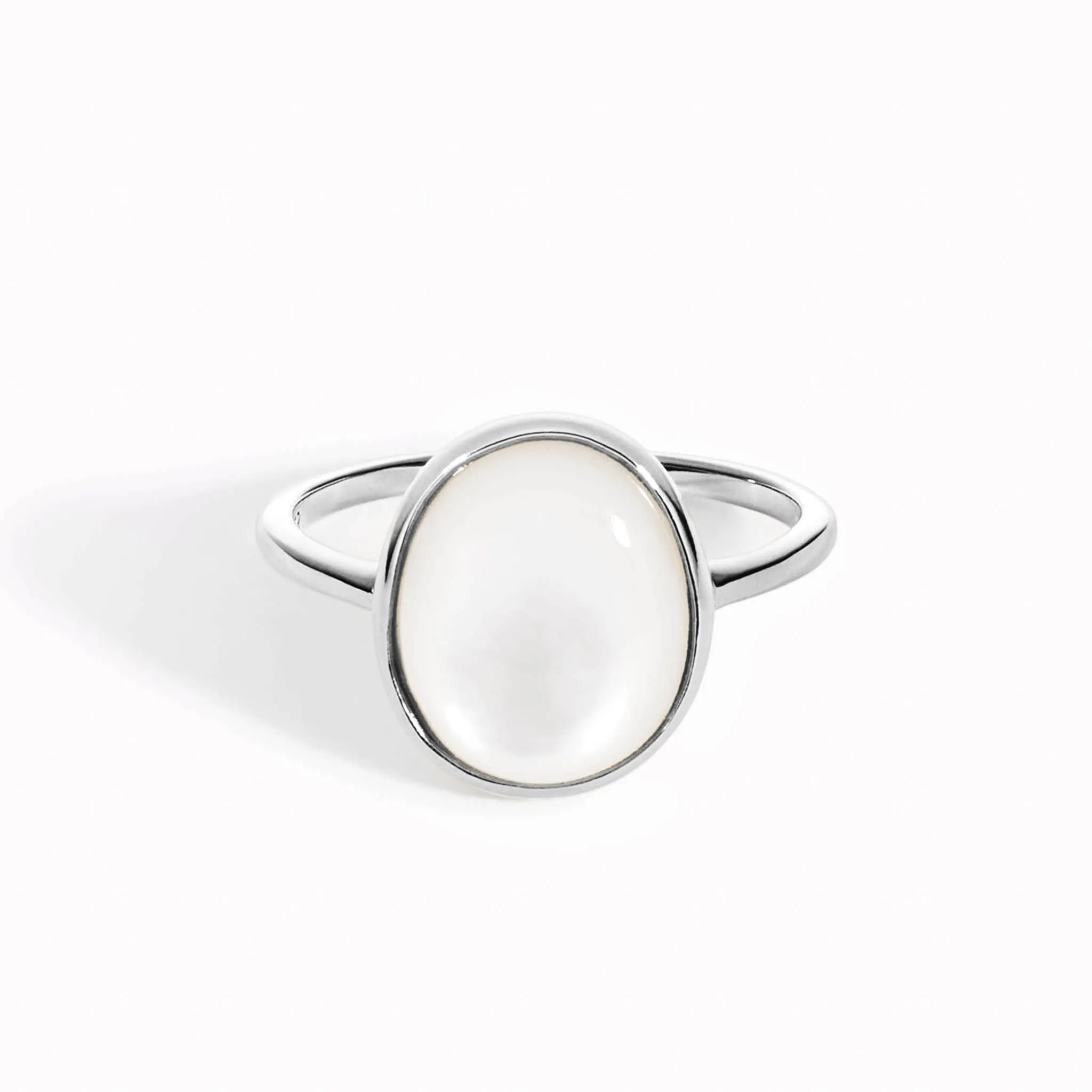 Mother of Pearl Silver Ring - Margit