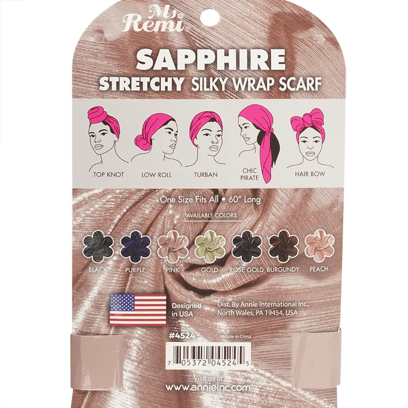 Ms. Remi Sapphire Wrap Scarf 60" Long Assorted Colors