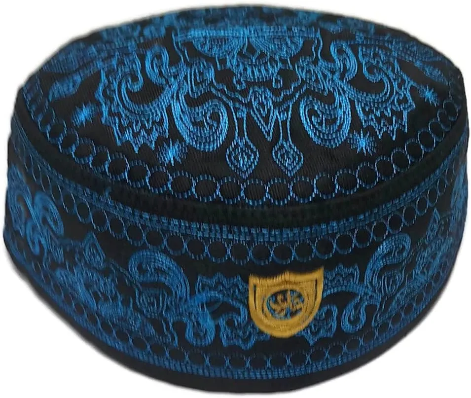 Muslim Kufi Hat for Men ALW011 Islam Prayer Skull Cap Unique Design Topi Ramadan Eid Gift