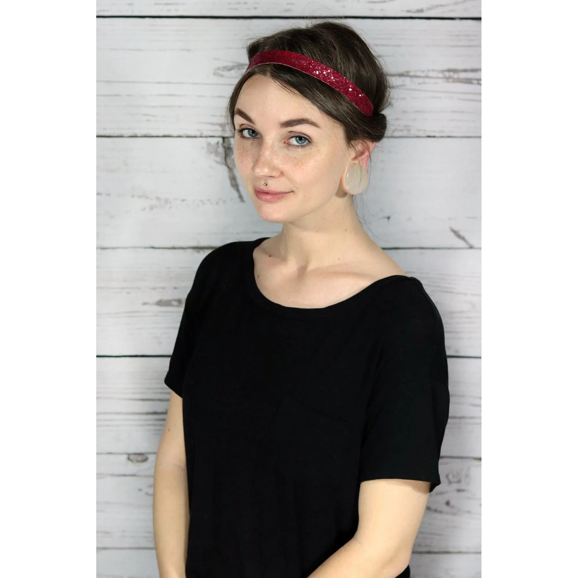 Orange Zebra Glitter Headband