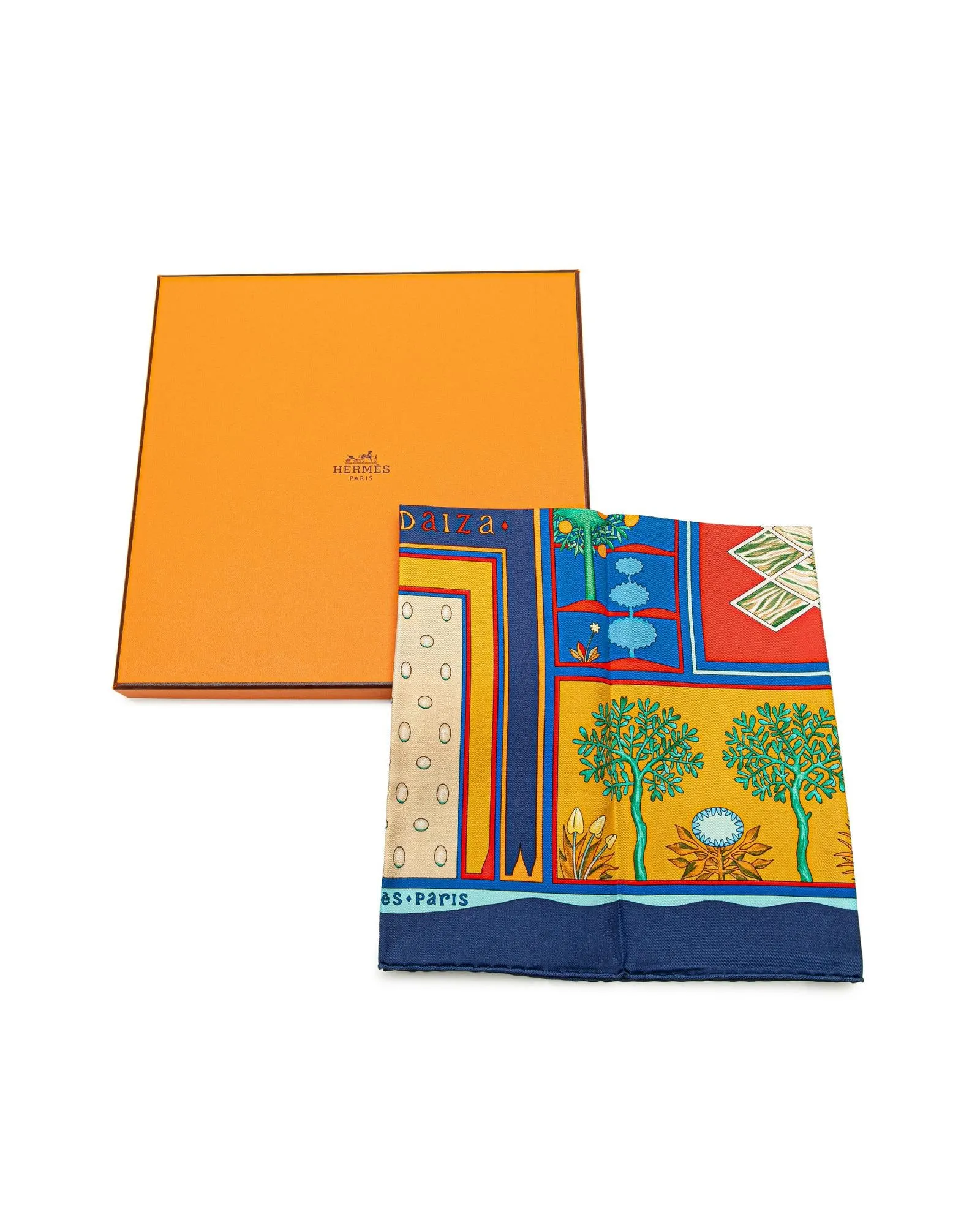 Paridaiza Print 100% Silk Scarf
