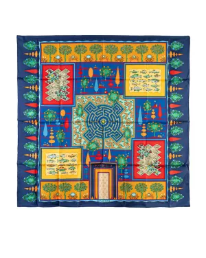Paridaiza Print 100% Silk Scarf