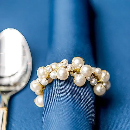 PEARL & VINTAGE GOLD WIRE ORNAMENTAL GARLAND
