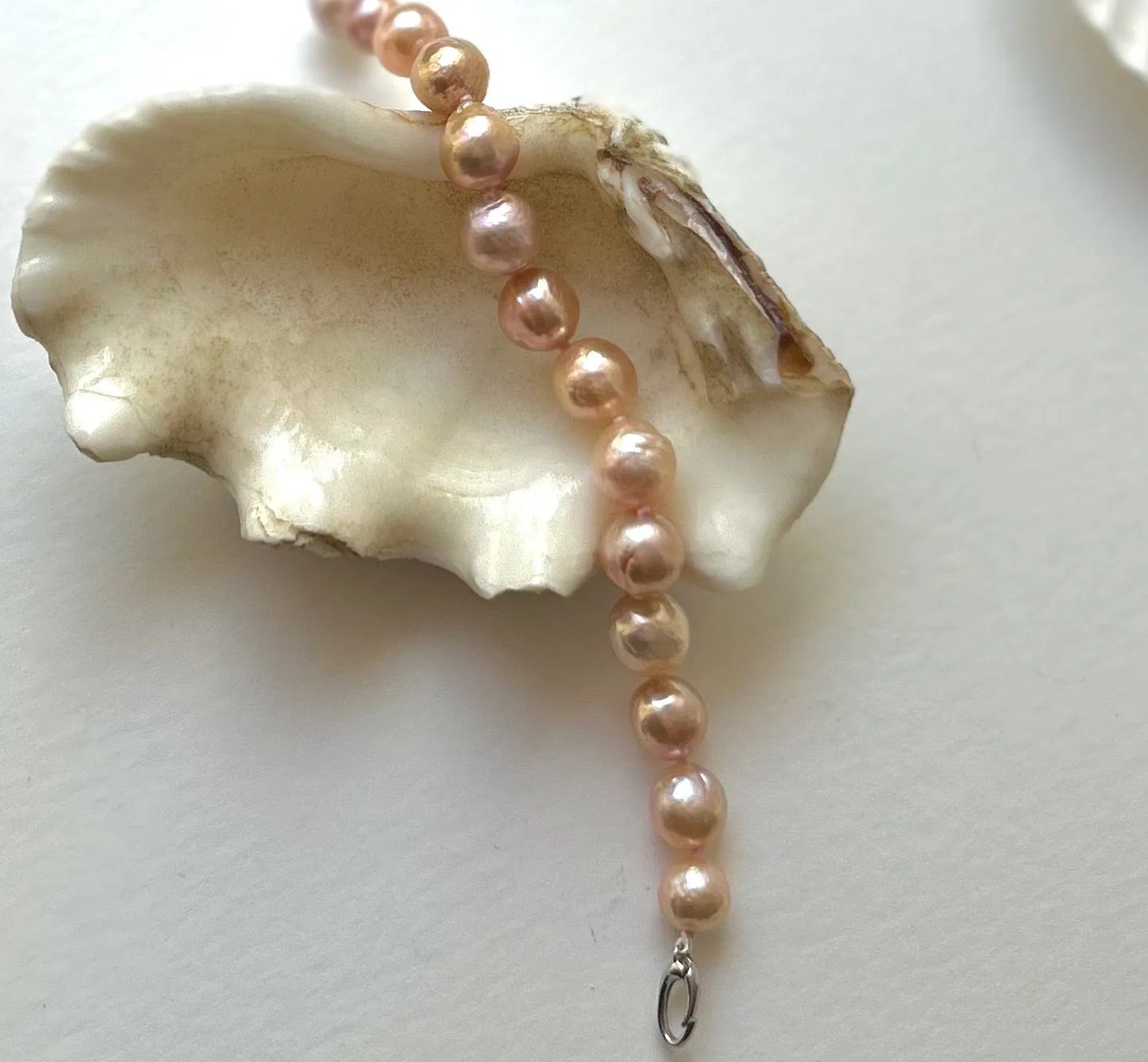 PINK APRICOT SPRING JAPAN KASUMI PEARL BAROQUE BRACELET