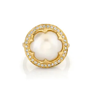 Queen Saturn Pearl Ring