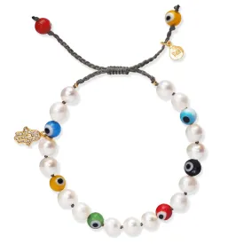 Sinirat Evil Eye Pearl Bracelet