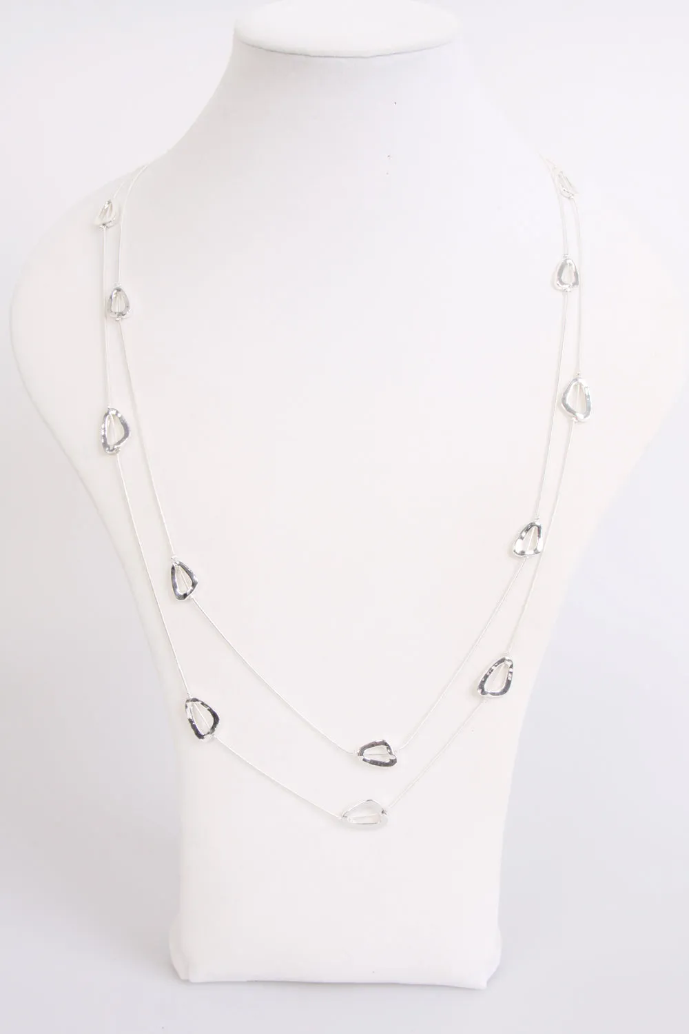Small Triangle Lagen look Necklace for women