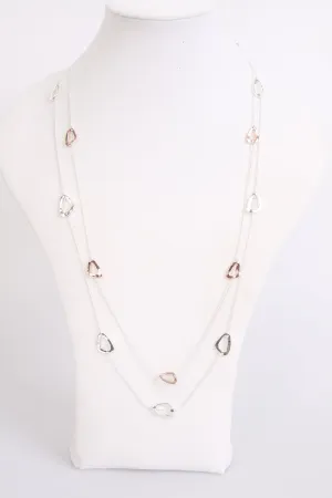 Small Triangle Lagen look Necklace for women