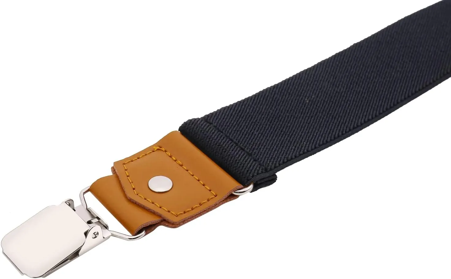 Suspenders for Men Y Back Adjustable Elastic with Strong Clips 47 Inches
