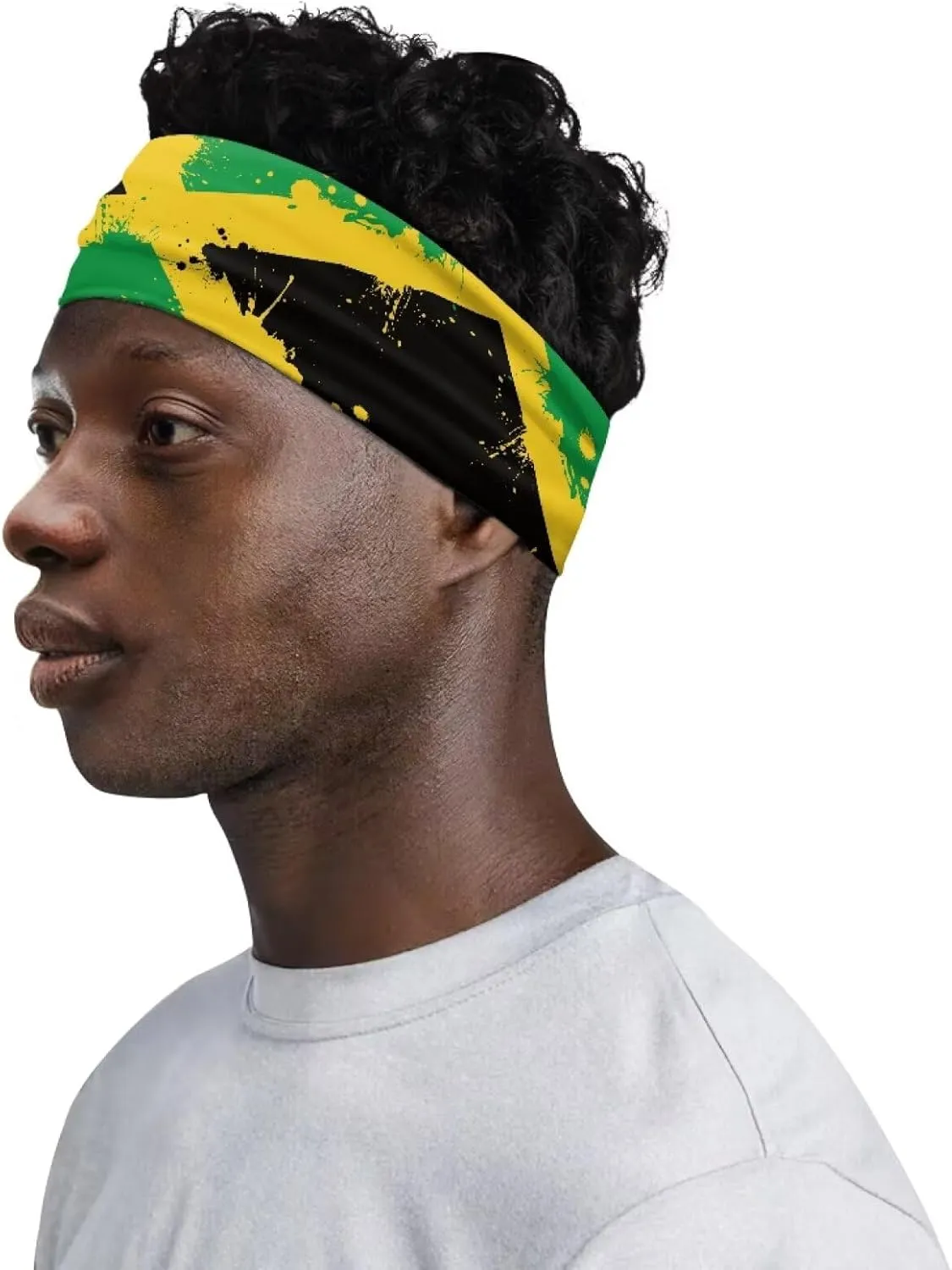 Sweatbands Sport Headbands for Men & Women Wide Sweat Band Yoga Band No-Slip