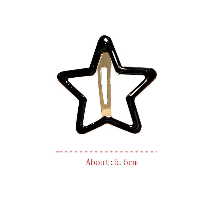 TEEK - 5-10 Pcs Hollow Star Hair Clips