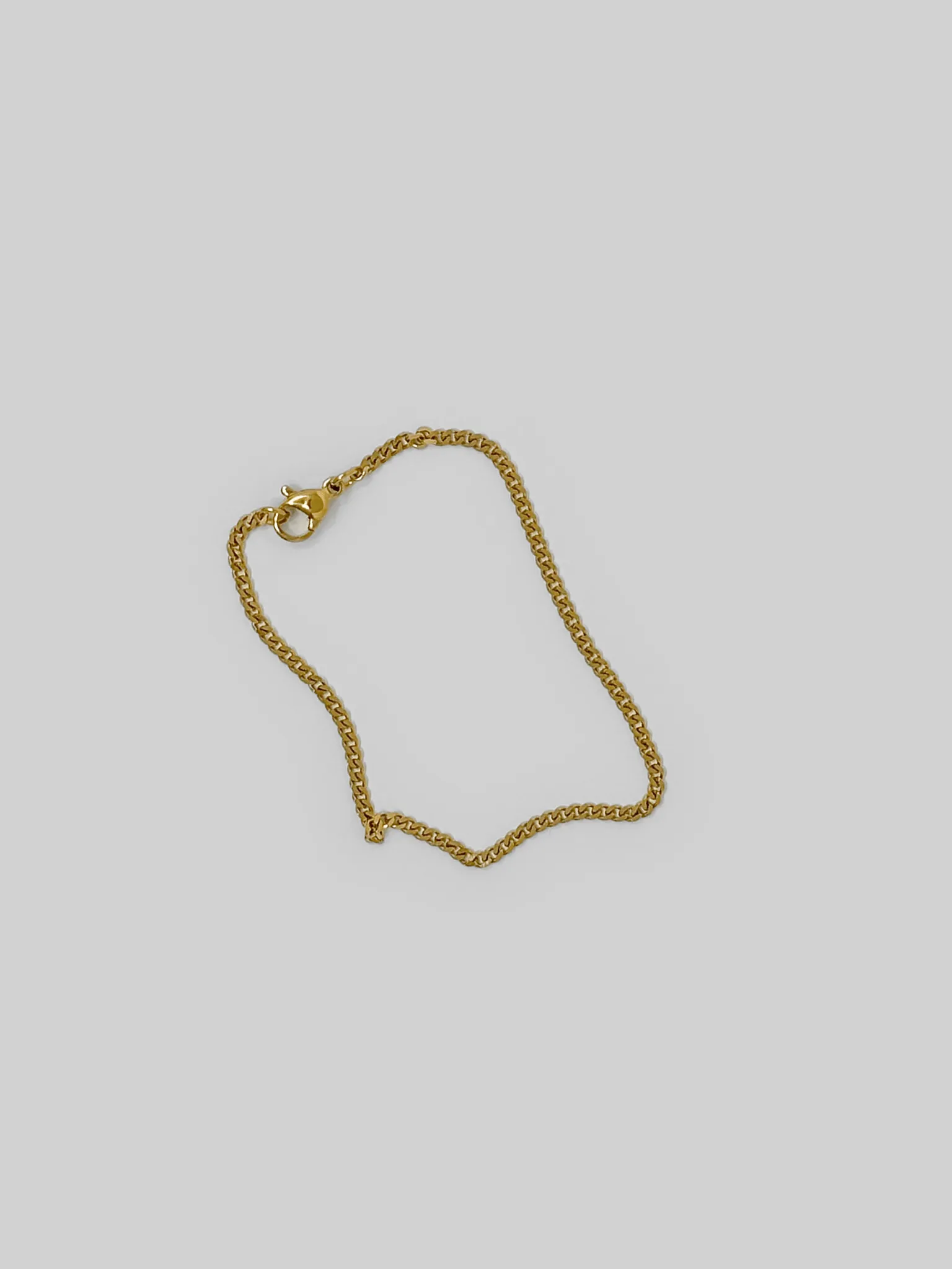 Thin Curb Chain Bracelet