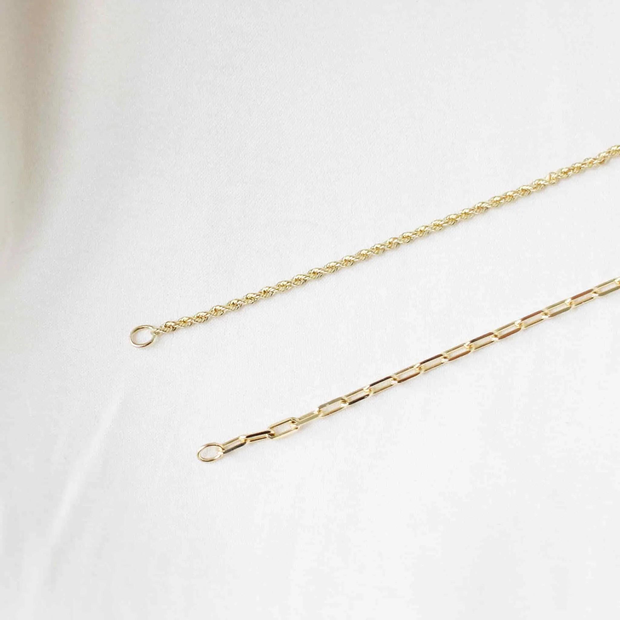 Thin Paper Clip Chain Bracelet