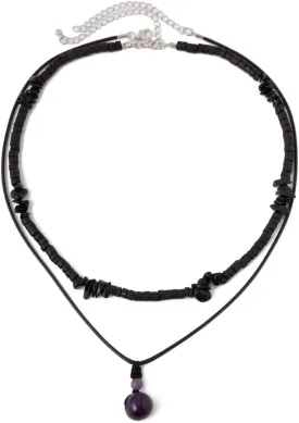 Todu Layered Boho Necklaces for Women Earthy Coconut Shell Wooden Stone Beaded Choker Tigers Eye Beads Energy Chakra Pendant Necklace Vintage Summer Beach Hawaiian Surfer Jewelry for Men