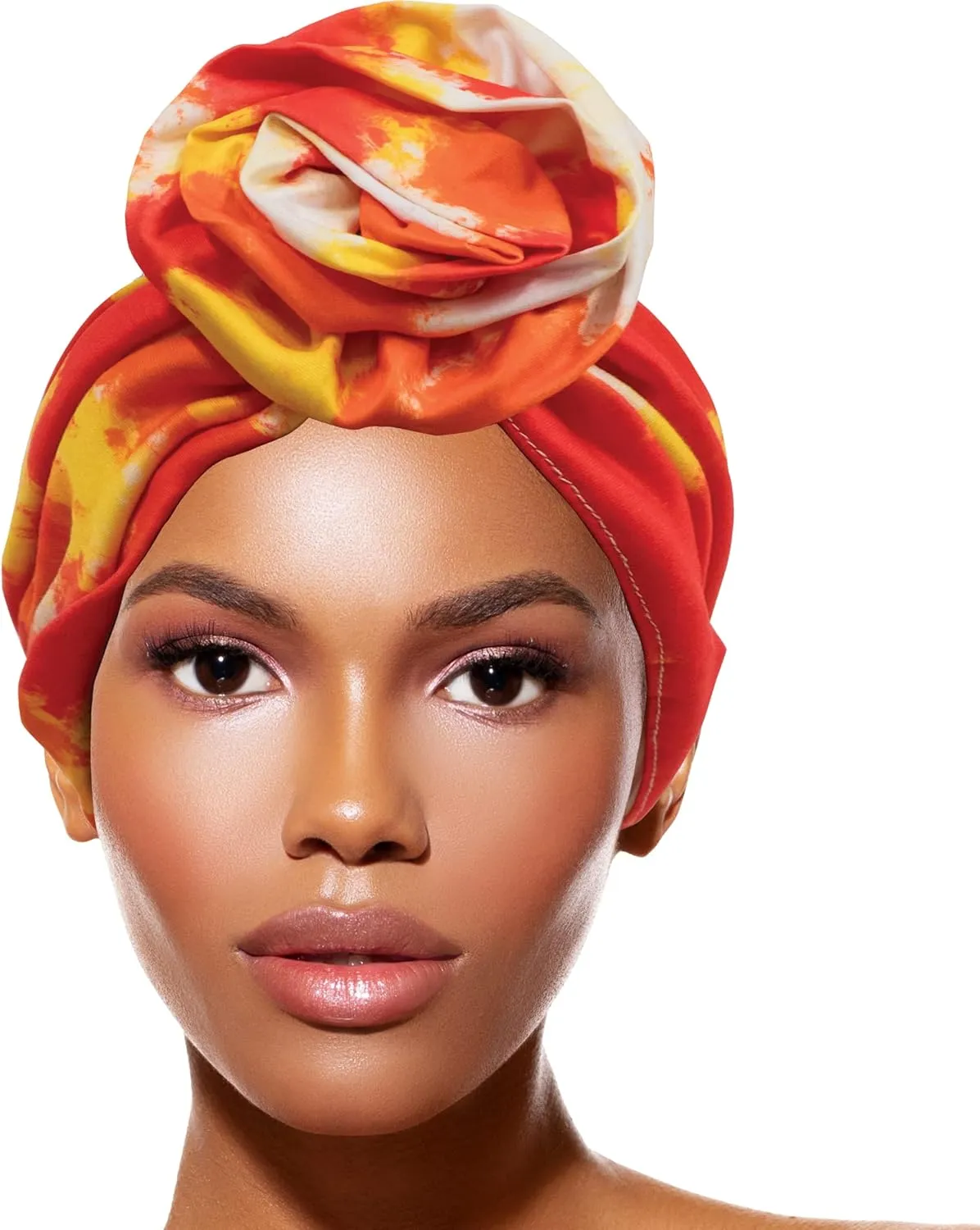 TouchUps Hair Bun Cap Hair Protection Head Wrap Hairbun Cap Wrap African Turban Pattern Headwrap Headscarfs