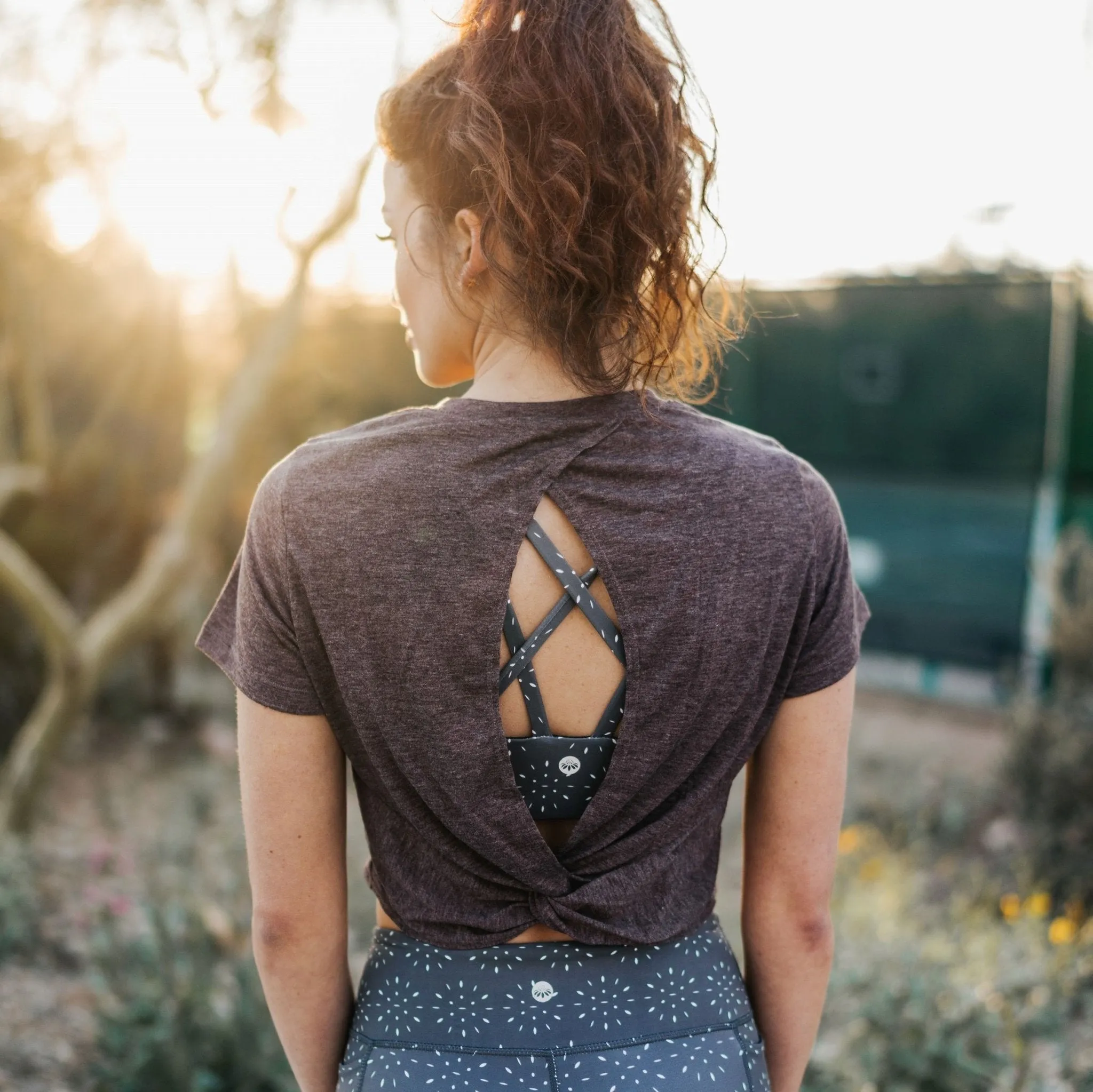 Twisted Crop Top - Fossil