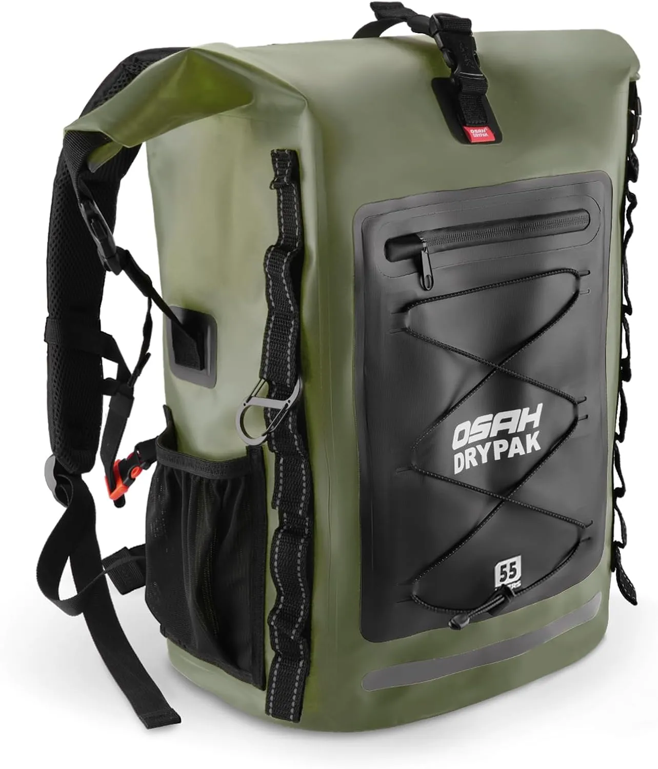 Waterproof Backpack Dry Bag 35L/55L  Heavy Duty Roll-Top Hiking Backpack for Travel, Kayaking, Boating, Camping, Rafting and Fishing