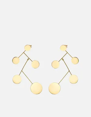Xander Earrings, Gold Vermeil