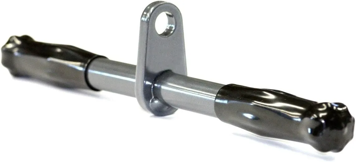 ZIPLINEGEAR Zip Line Handlebar, Silver, Stainless Steel, 14" Cylindrical, Non-locking, For Zip Lining